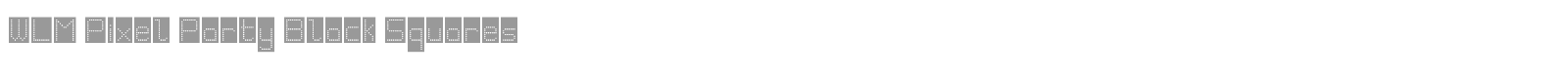 WLM Pixel Party Black Squares font preview